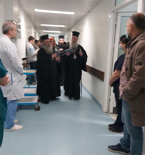 Επίσκεψη Μητροπολίτη στο Γενικό Νοσοκομείο Δράμας